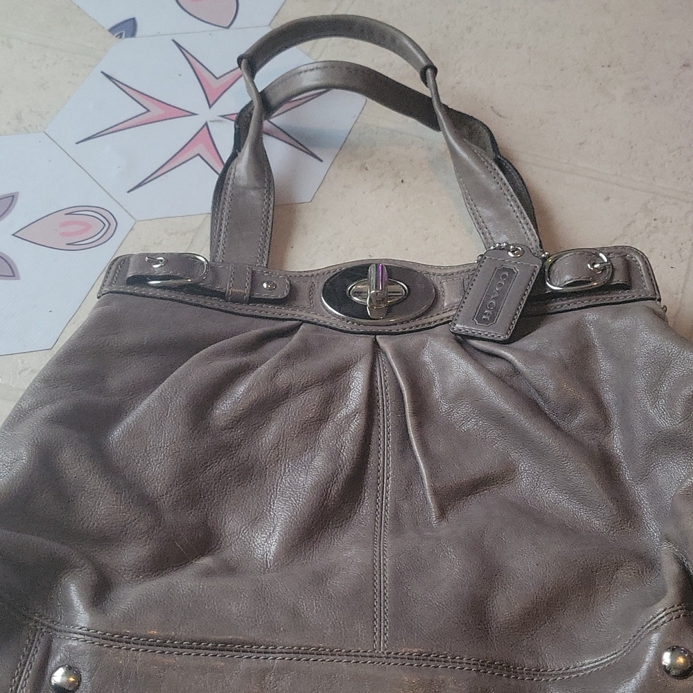 Leather Coach purse